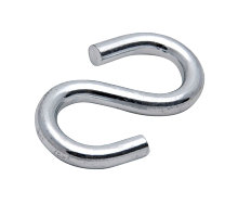 S-kroge 4 mm elforzinket 4 stk.